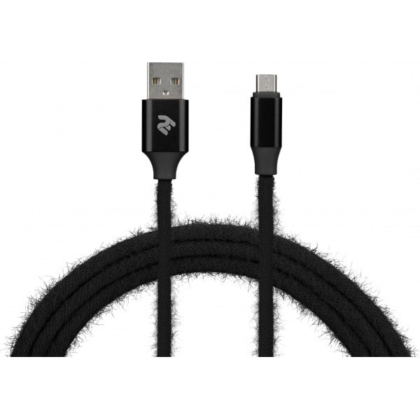 Кабель 2e USB 2.0 to MicroUSB Cable 1 м Black (2E-CCMTAC-BLACK) - фото 3