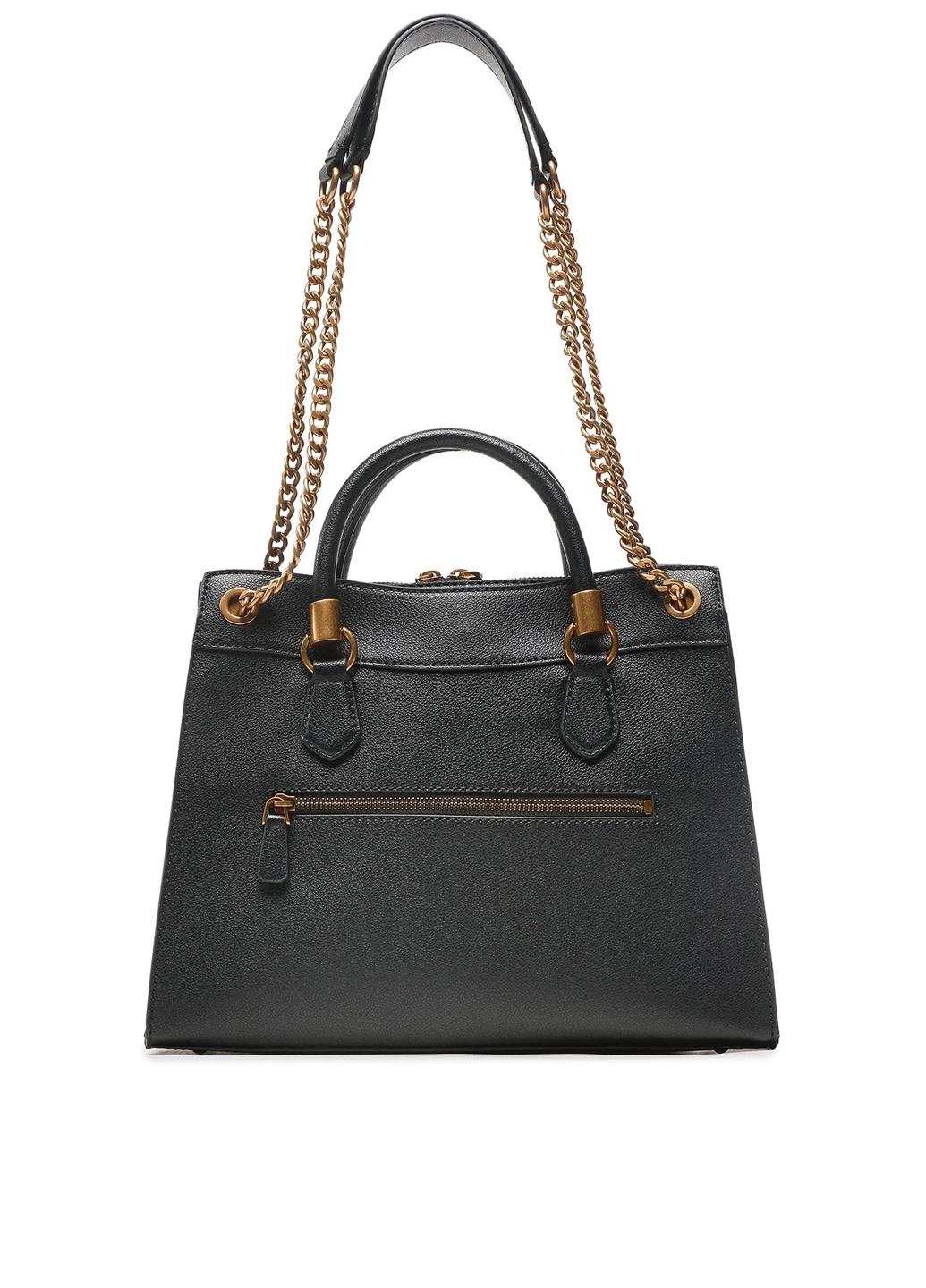Сумка сетчел жіноча з еко шкіри Guess NELL GIRLFRIEND ATCHEL HWVB8678070-BLA Чорний