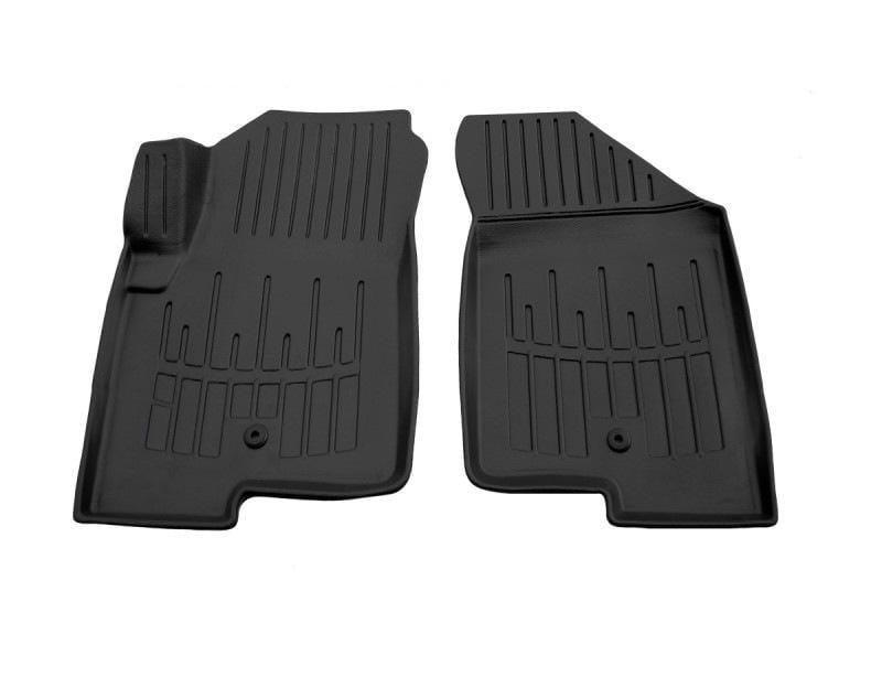 Коврики передние Stingray 3D одна клипса на водительском для Jeep Compass 2006-2016 гг. полиуретан 2шт. Черный (146356)