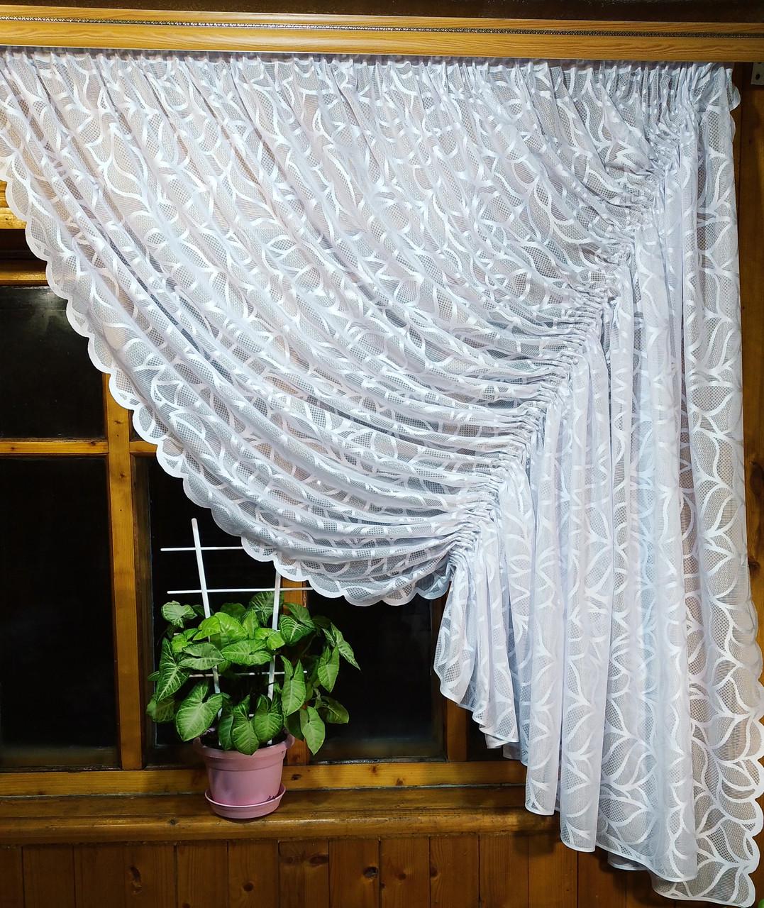 Шторы Камелия Белый (1564086634)