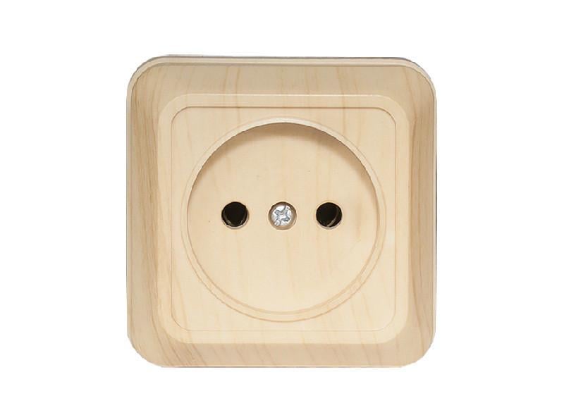 Розетка Luxel Opera 2801 1-я б/з накладная Сосна (00000038610)