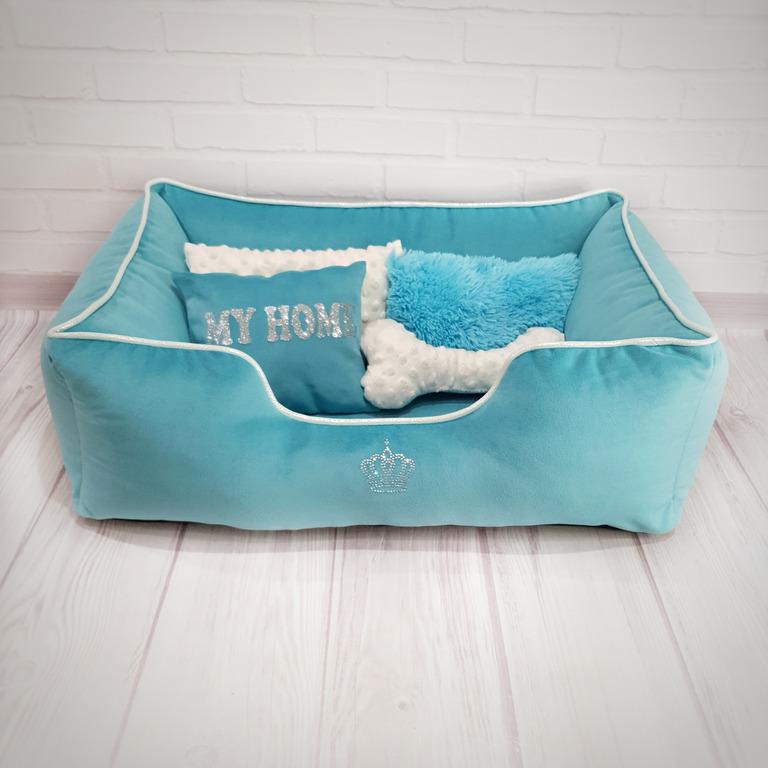 Лежанка для собак Amore mio Cane Брідж My Home до 8 кг 70х50х23 см (DB-0046) - фото 3 Лежанка для собак Amore mio Cane Брідж My Home до 8 кг 70х50х23 см (DB-0046) - фото 3