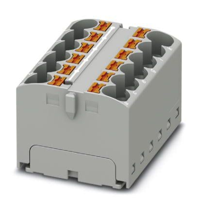 Розподільний блок Phoenix Contact PTFIX 12X4 GY 450В 32A Push-in Сірий (3273812)