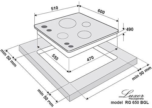 Варочная поверхность газовая Luxor RG 680 - 01 White SS Blütenweiß с подставкой WOK - фото 14 Варочная поверхность газовая Luxor RG 680 - 01 White SS Blütenweiß с подставкой WOK - фото 14