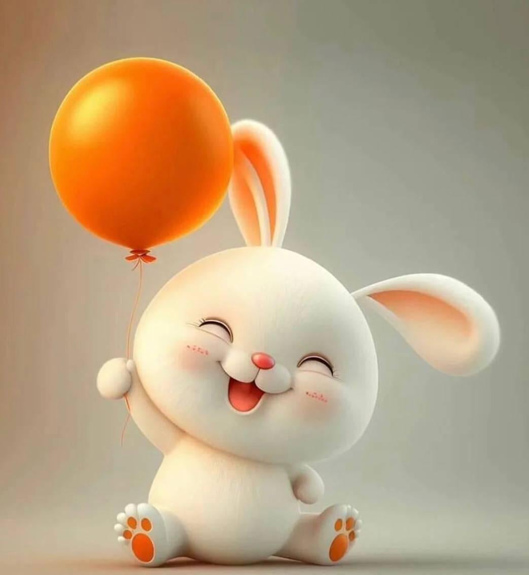 Алмазна мозаїка Dream Toys Веселий кролик з повітряною кулькою 20х20 см (2987255228)