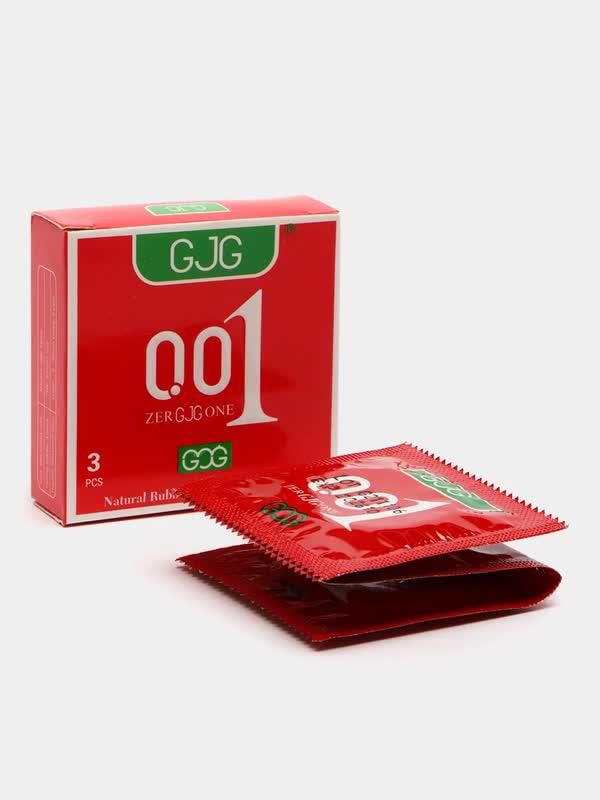 Презервативы GJG 001 ультратонкие со смазкой 3 шт. Red (31110956) - фото 2