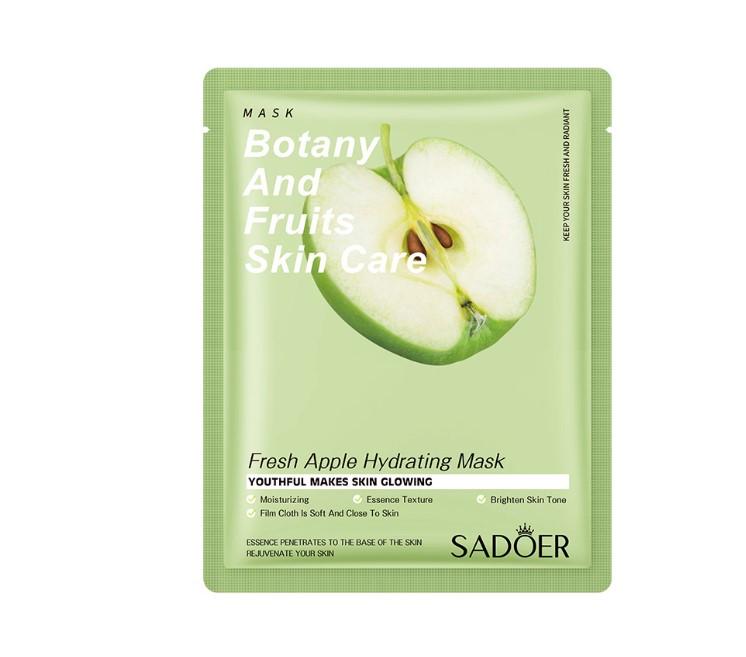 Маска для обличчя тканинна Sadoer Botany And Fruits з екстрактом яблука 25 г (2132174407)