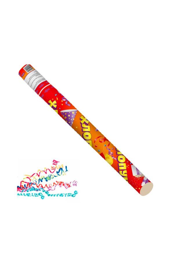 Пневмохлопушка 9311 Cерпантин паперовий 40 см Різнокольоровий