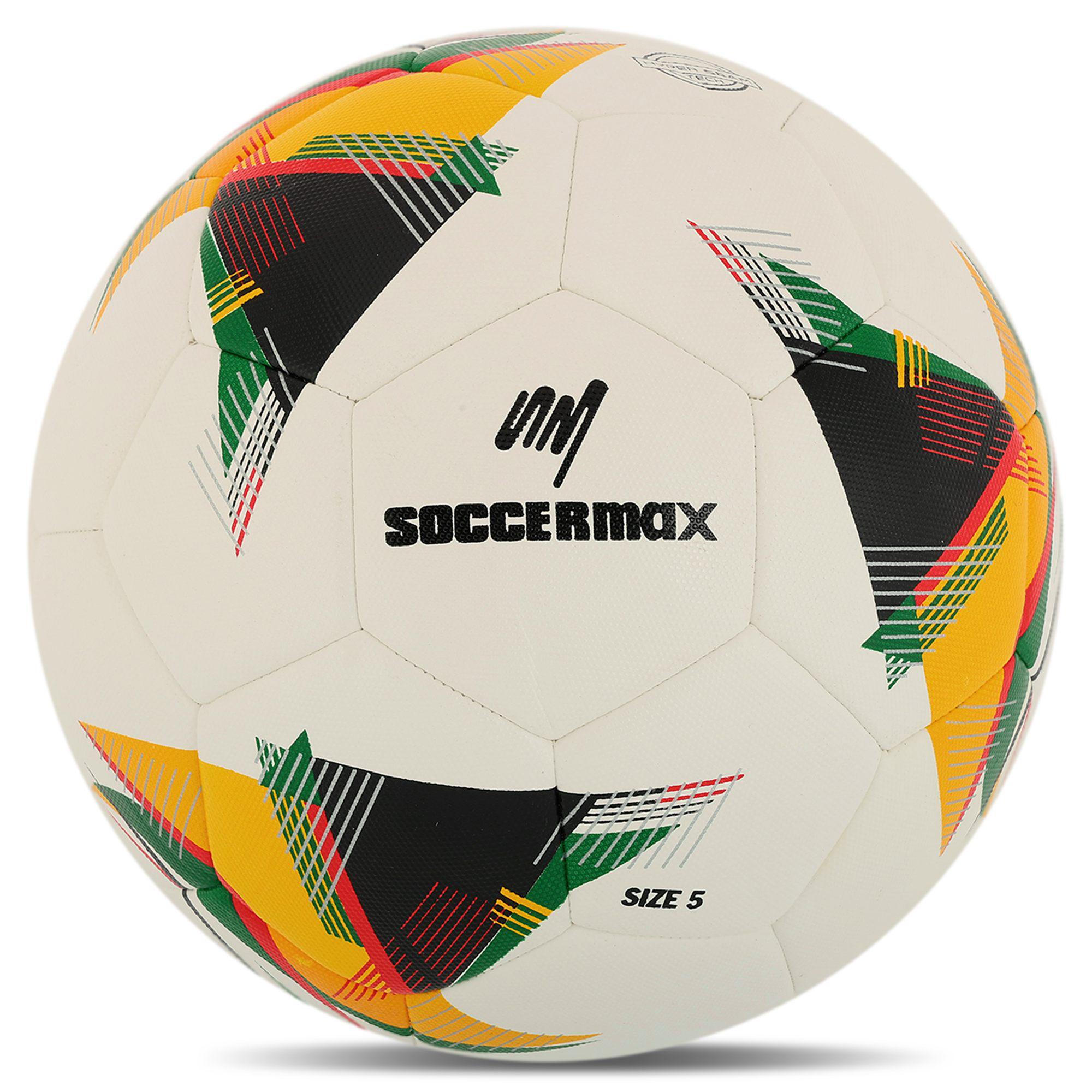 Мяч футбольный ламинированный SOCCERMAX HYBRID FB-4216 гибридная сшивка PU №5 Белый (FB-4216_Белый) Мяч футбольный ламинированный SOCCERMAX HYBRID FB-4216 гибридная сшивка PU №5 Белый (FB-4216_Белый)