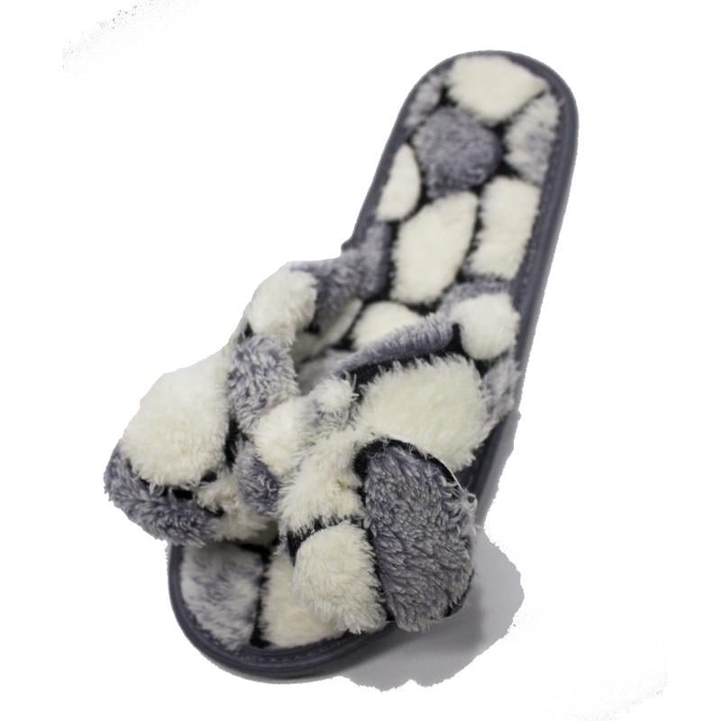 Капці домашні PaGo солоха мармур р. 39 Сірий