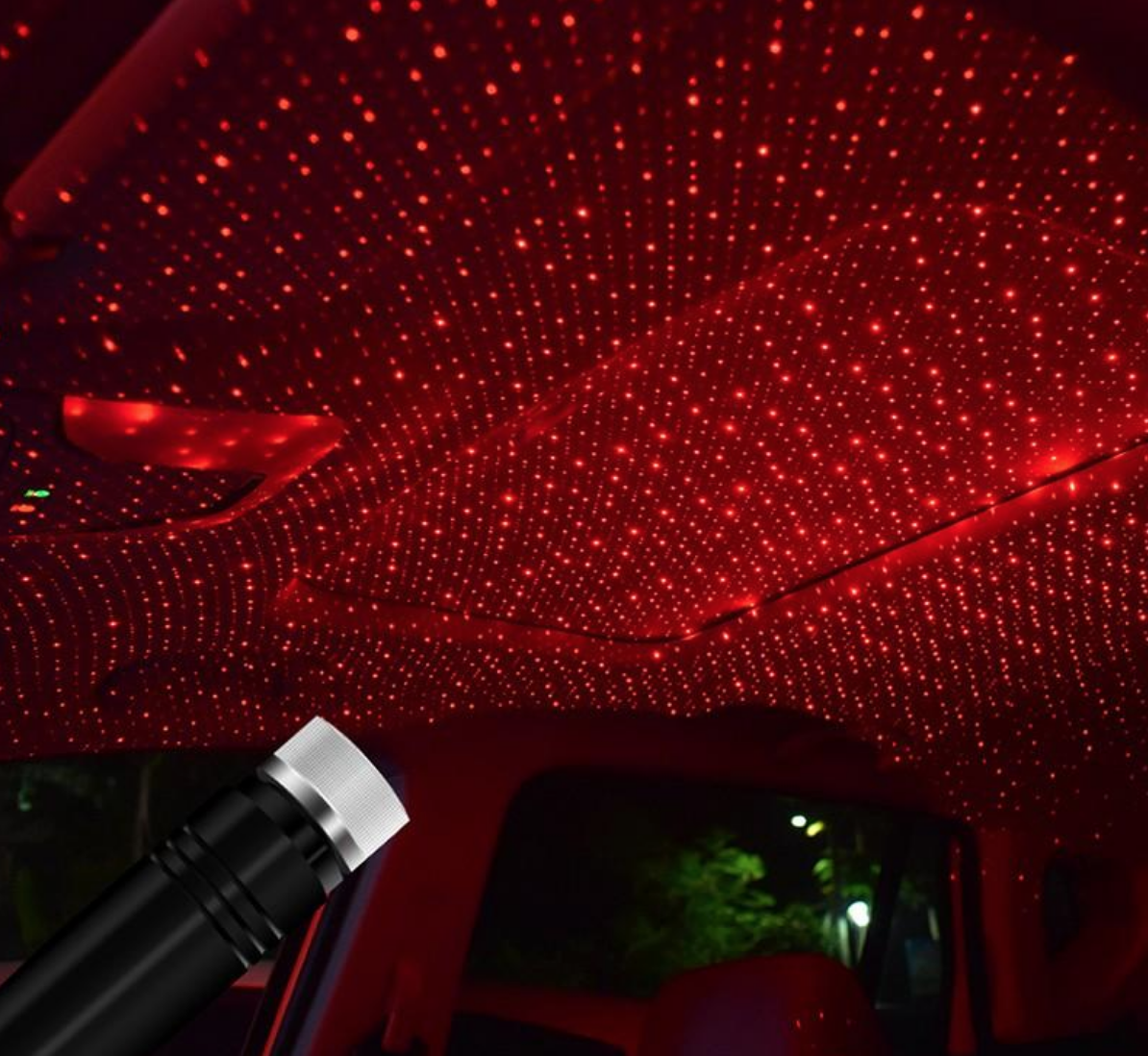 Проектор зоряного неба для автомобіля LED USB гнучкий портативний Червоний (40_074)