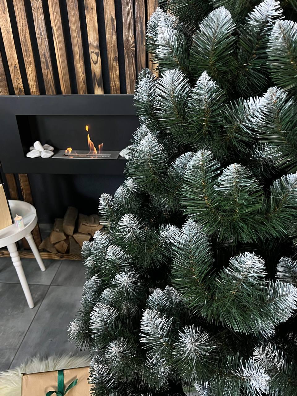 Штучна ялинка Снігова королева з білими кінчиками 1,9 м Зелений (YA678261) - фото 3 Штучна ялинка Снігова королева з білими кінчиками 1,9 м Зелений (YA678261) - фото 3