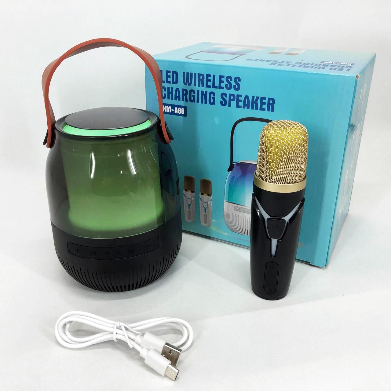 Портативна колонка XM-A68 з RGB підсвічуванням та мікрофоном - фото 15