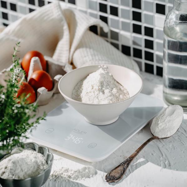 Ваги кухонні електронні Adler AD 3181 до 10 кг 2хАААА скляні з автовимкненням Grey (AD3181G) - фото 6 Ваги кухонні електронні Adler AD 3181 до 10 кг 2хАААА скляні з автовимкненням Grey (AD3181G) - фото 6