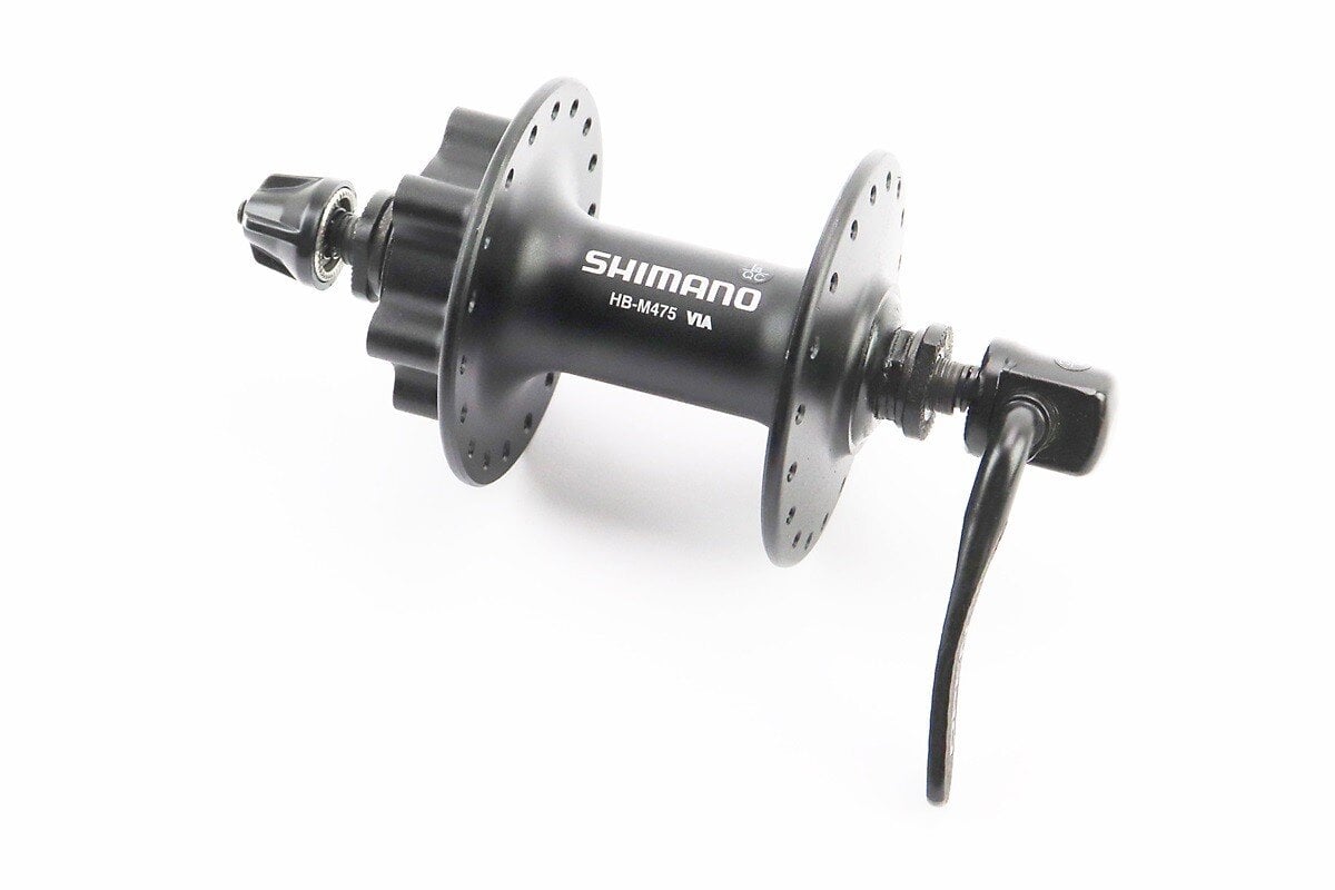 Втулка передня Shimano для велосипеда MTB алюмінієва 14Gx36H дисковий гальмо ексцентрик Чорний (10005280)