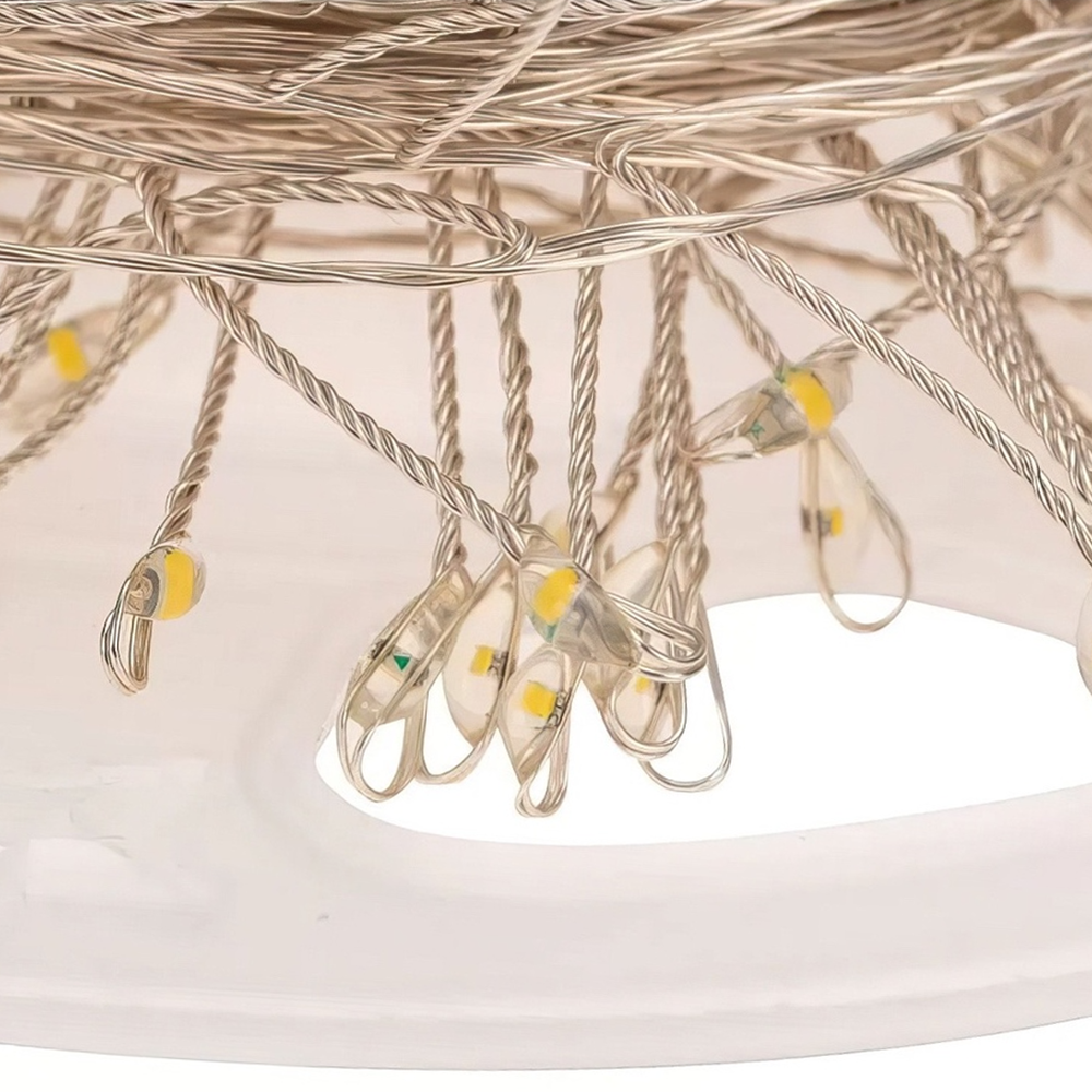 Гірлянда світлодіодна мішура Роса 50 м 1500 LED 220V 8 режимів Теплий білий - фото 8 Гірлянда світлодіодна мішура Роса 50 м 1500 LED 220V 8 режимів Теплий білий - фото 8