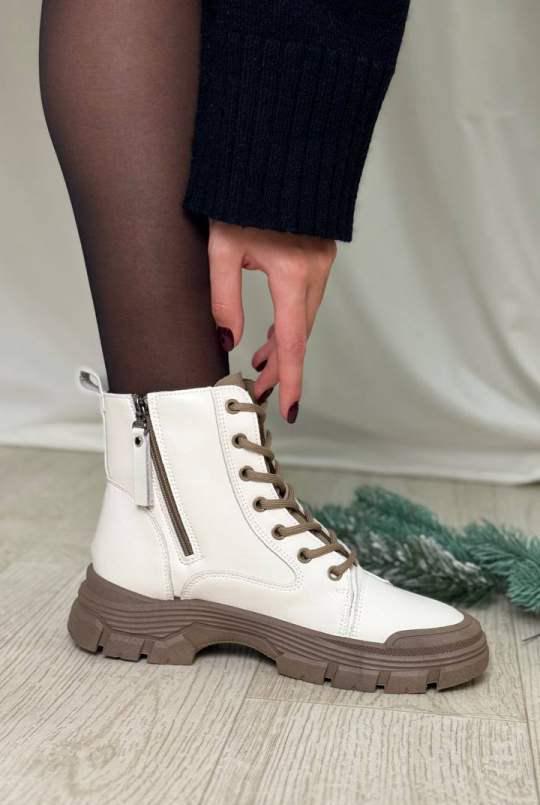 Ботинки женские Loretta N032-1 на меху р. 38 Бежевый (30139002) - фото 4