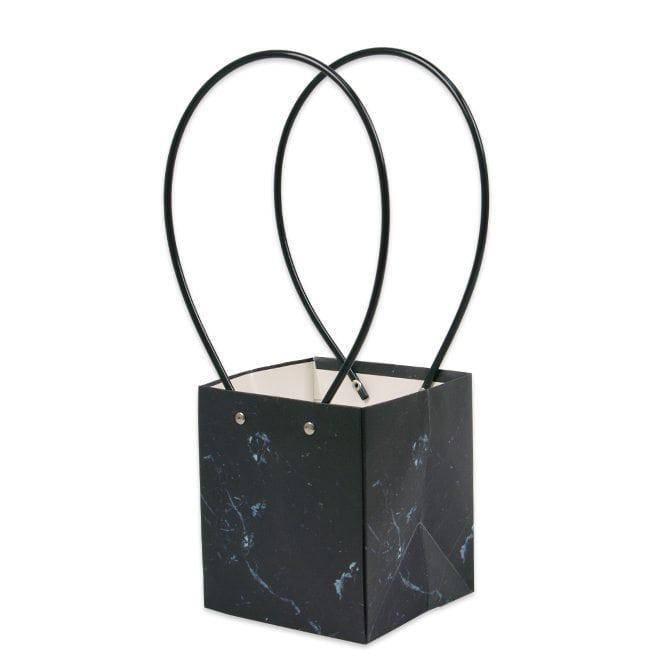 Набір паперових сумочок для квітів 39219 10 шт. Чорний мармур (DR015484) Набір паперових сумочок для квітів 39219 10 шт. Чорний мармур (DR015484)