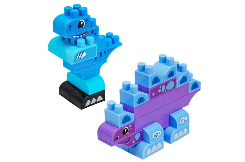 Конструктор блочний ТехноК 2222 Діно 190 деталей в коробці - фото 5 Конструктор блочний ТехноК 2222 Діно 190 деталей в коробці - фото 5