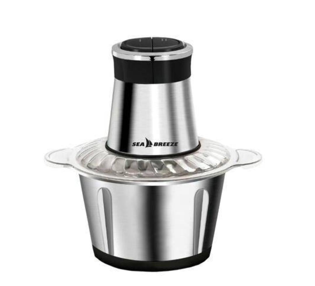 Подрібнювач кухонний Sea Breeze SB-0609 з металевою чашею 2 л 1600 Вт Сталевий (SB-0609)