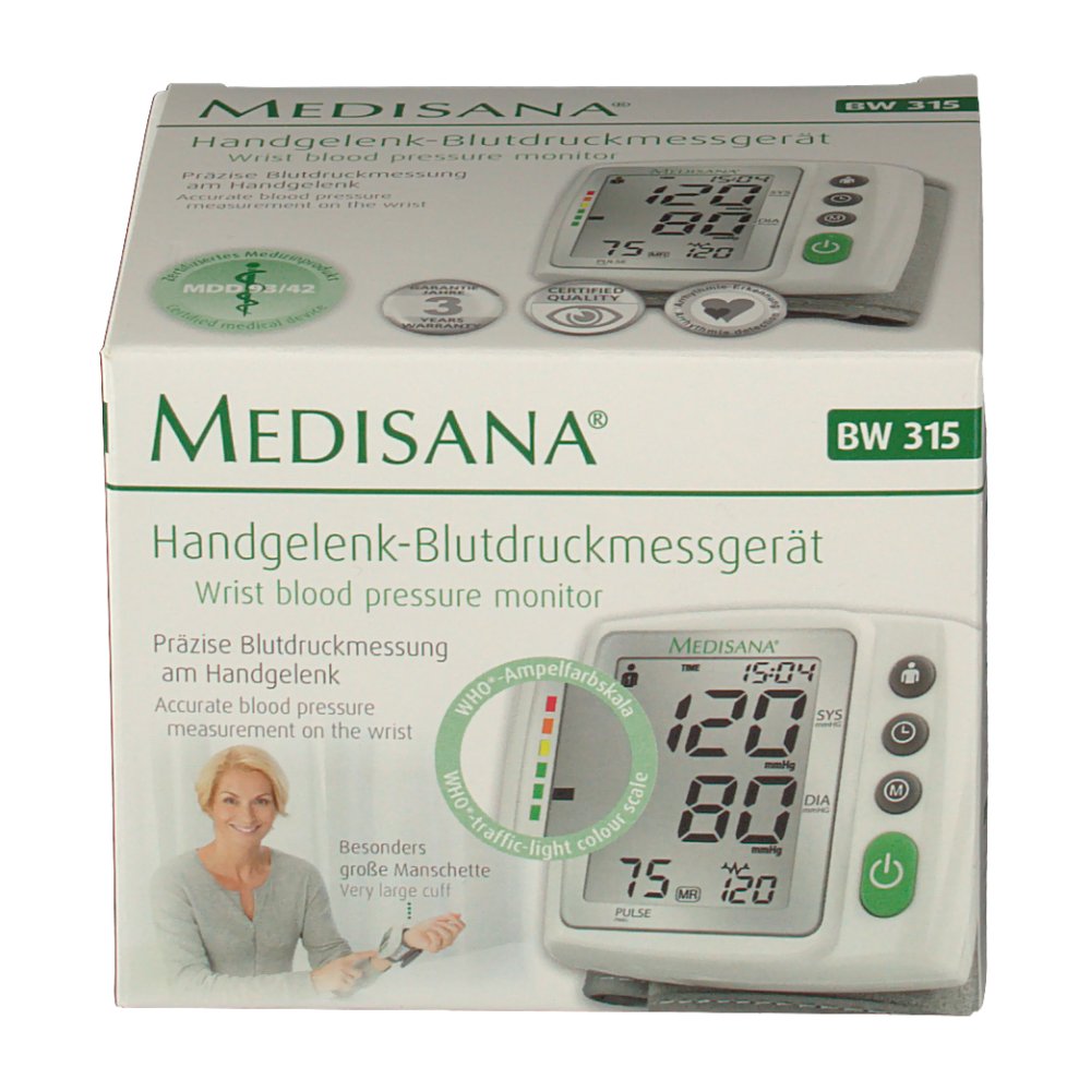 Автоматичний Тонометр Medisana BW 315 Blood Pressure Monitor на зап'ястя (51072) - фото 2
