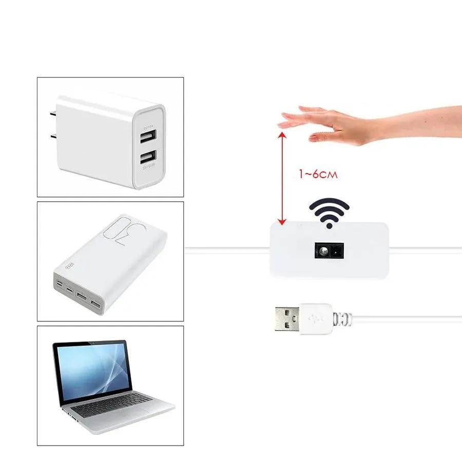 Світлодіодна стрічка з датчиком руху INSPIRE LED USB 5V 8W 6000К холодний 120led 2 м (Ins-6000-2m) - фото 5