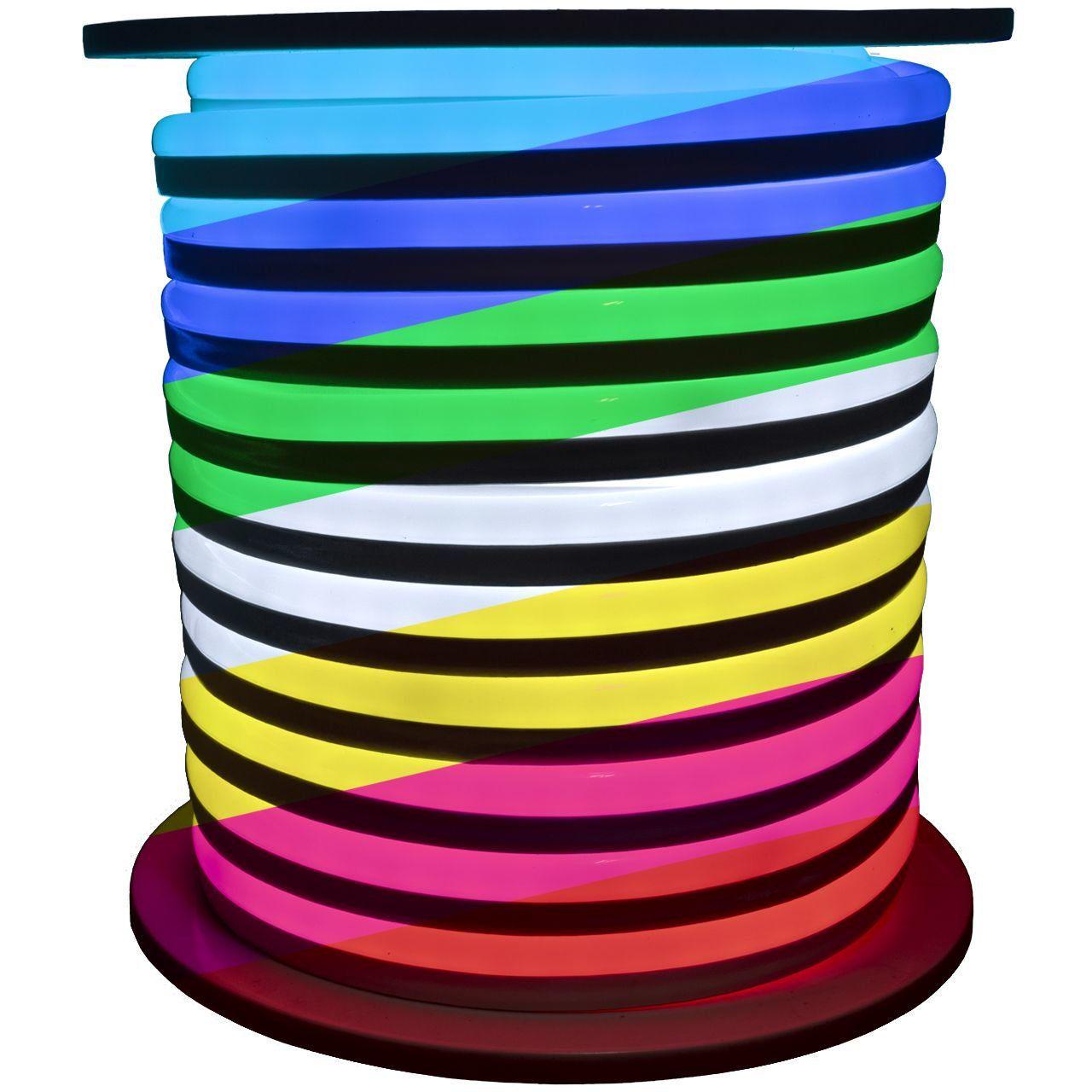 Светодиодная лента неоновая Prolum PRO RGB Full Color Series-SF 8x16 12V Разноцветный (28522747)