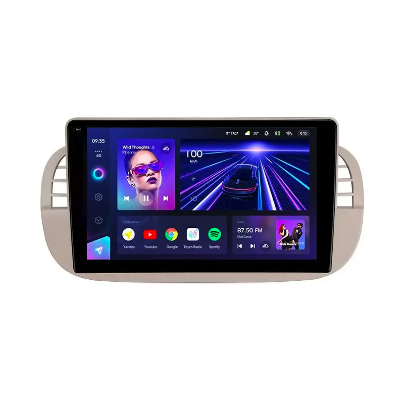Автомагнитола штатная Teyes CC3 2К для Fiat 500 2007-2014 Android (1865059796)
