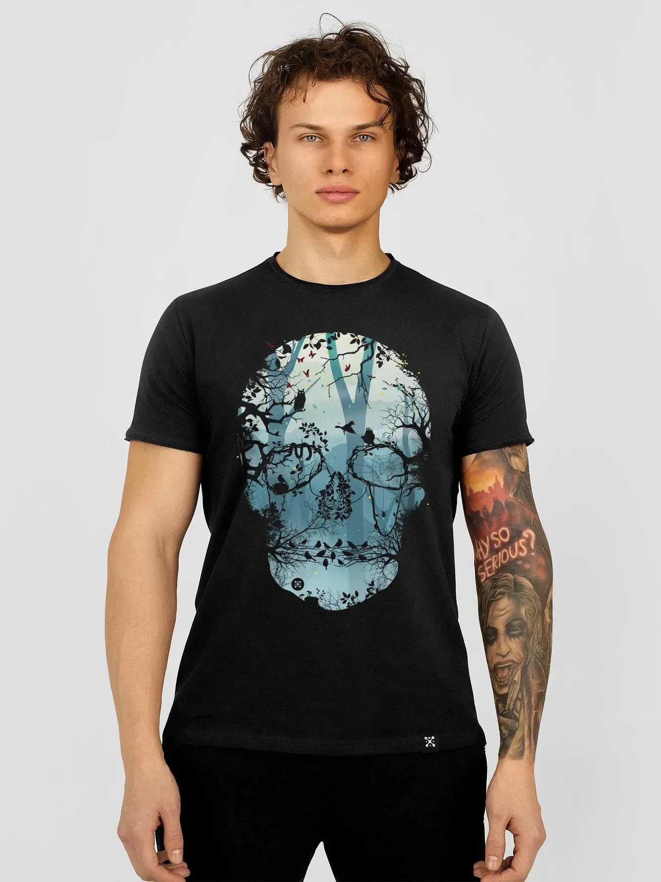 Футболка мужская Forest Skull 2XL Черный (26850032)