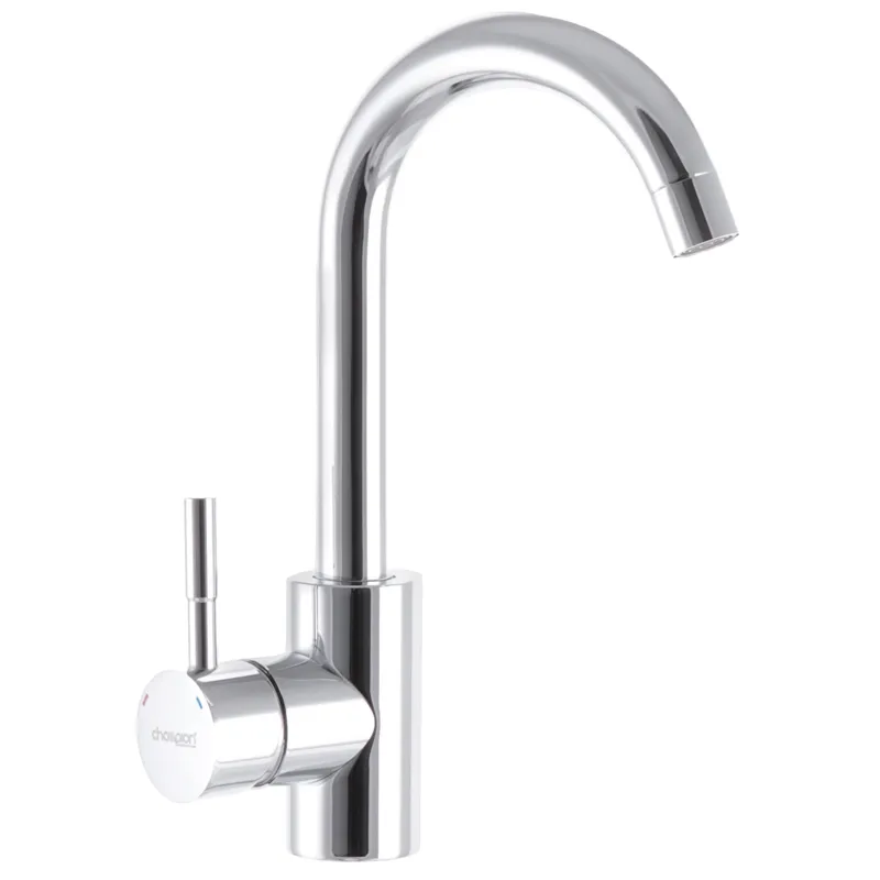 Смеситель для умывальника Champion SUS-001N без подводки из нержавеющей стали SUS304 (CH0286)