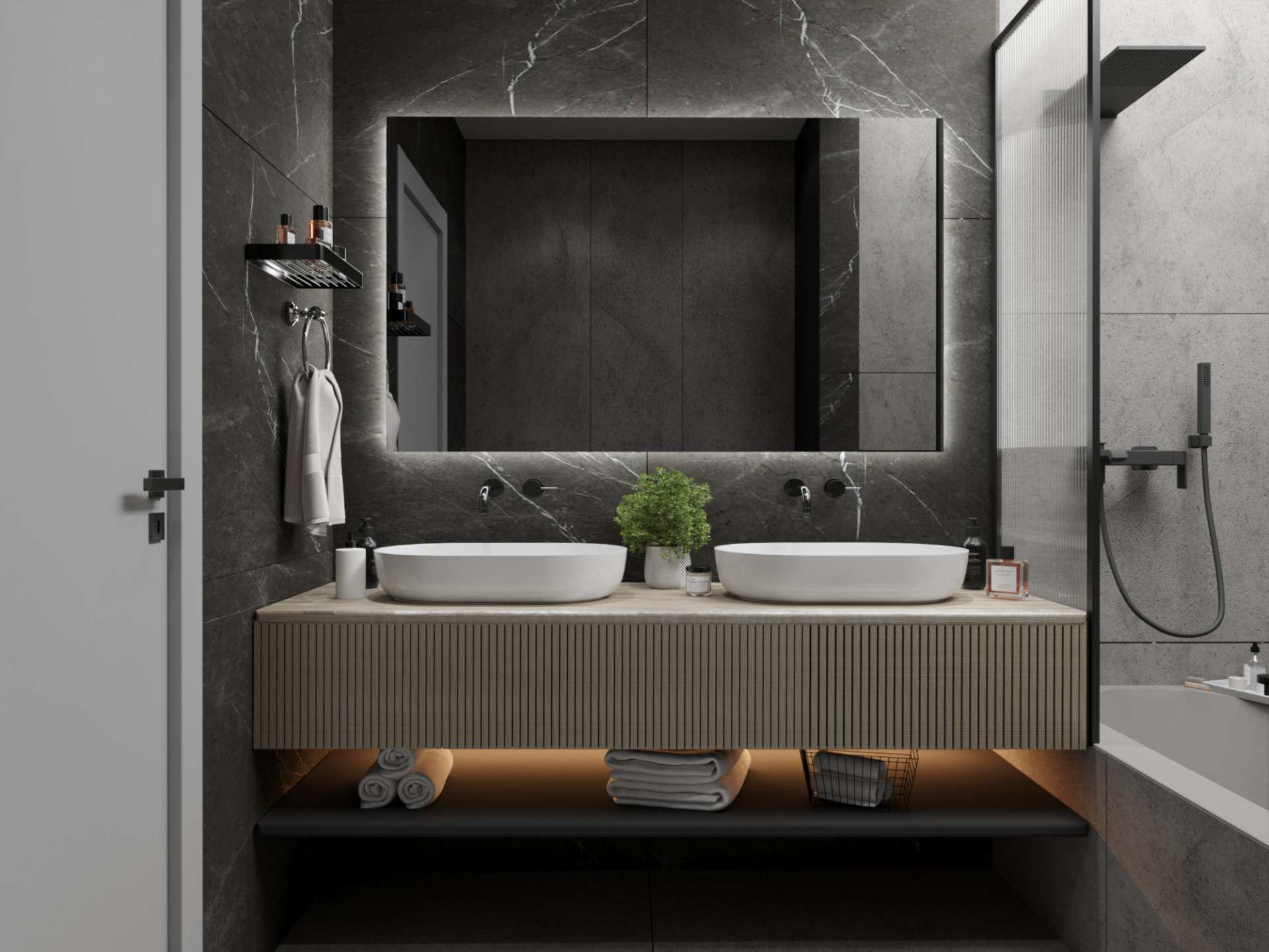 Зеркало Dim Dzerkal TORRO с LED-подсветкой 50х70 см (9118)