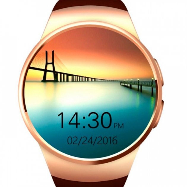 Смарт-часы Smart Watch KW18 Bluetooth со слотом под sim-карту 350 mAh Gold (tf4620) - фото 6