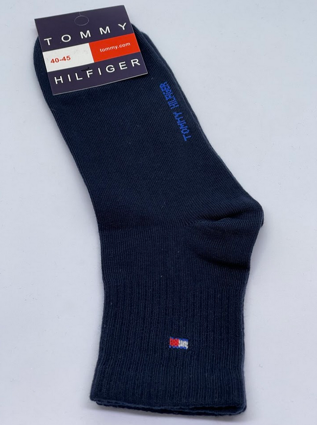 Носки мужские средние Tommy Hilfiger р. 40-45 Темно-синий (38668)