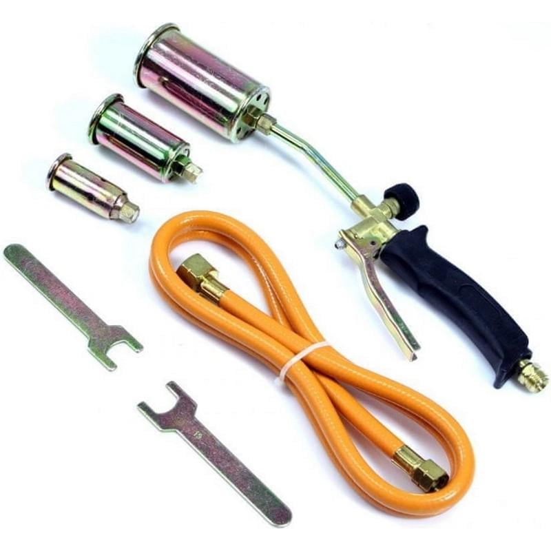 Пальник ручний газоповітряний MasterTool з насадками 25/35/50 мм 400 мм 3785 г/год 53 кВт 1300°C (44-5055)