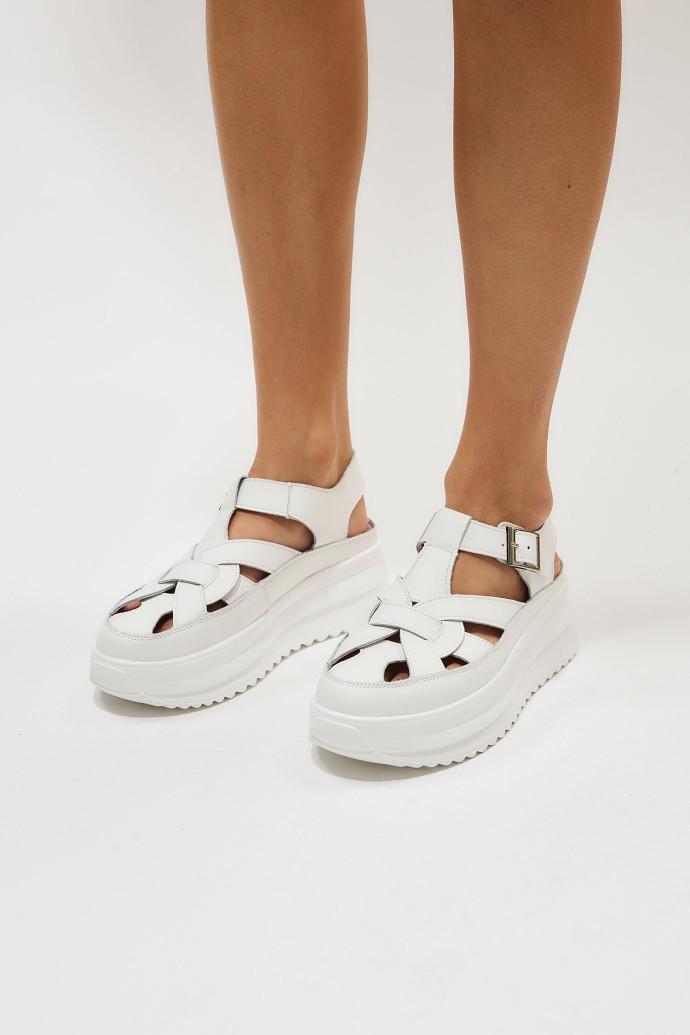 Сандалії жіночі ALLSY на платформі р. 42 Білий (195308) - фото 4 Сандалії жіночі ALLSY на платформі р. 42 Білий (195308) - фото 4