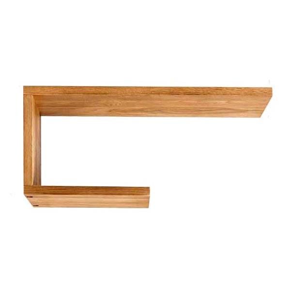 Полка настенная из дерева Бордже правая инверсия Шафран (НСП-0012506)