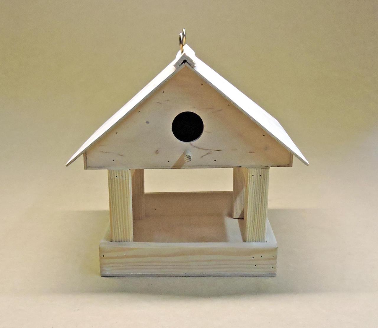 Годівниця зі шпаківнею з дерева Горіхвістка (КСЧ-000100) - фото 2