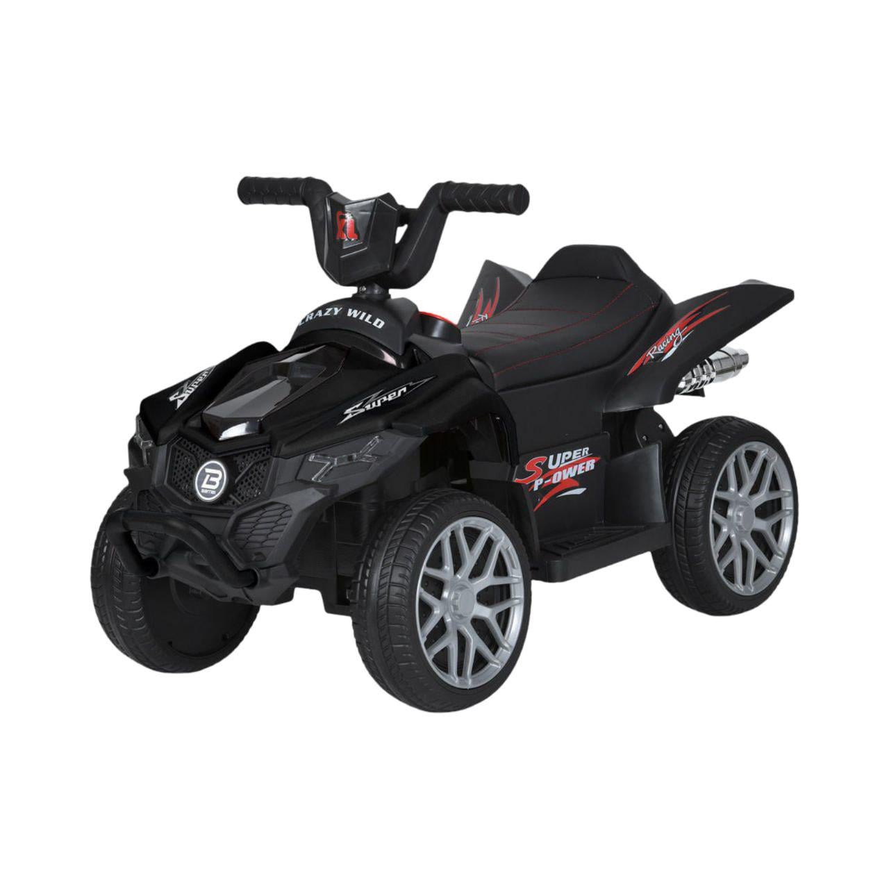 Детский квадроцикл Bambi Racer M 6181ELR-2 на 2 мотора/колеса EVA/кожевенное сиденье Черный (33341185)