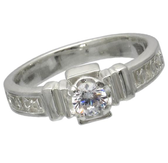 Серебряное охранное кольцо 1026к 18,5 (3642223)