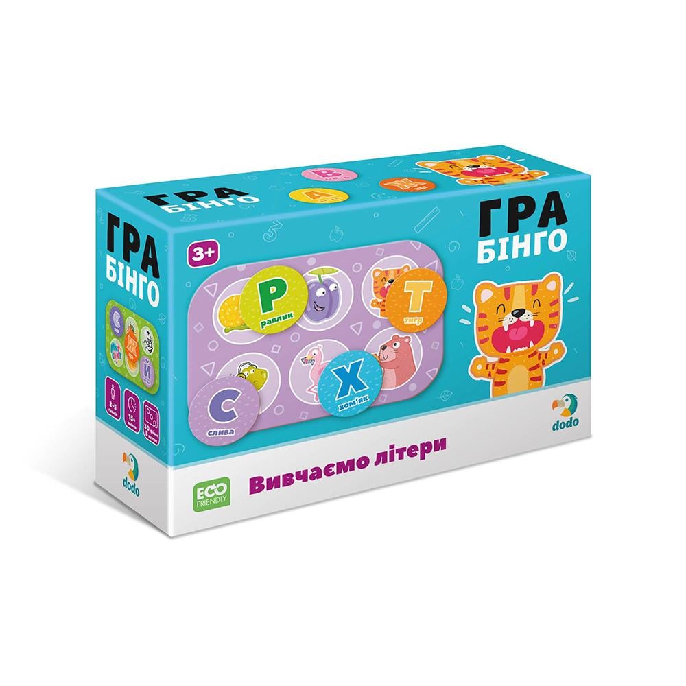 Настільна гра DoDo Бінго Вивчаємо літери (300197)