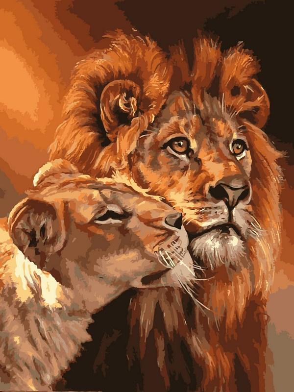 Картина по номерам Babylon Царственная пара 30x40 см (skl-VK033)
