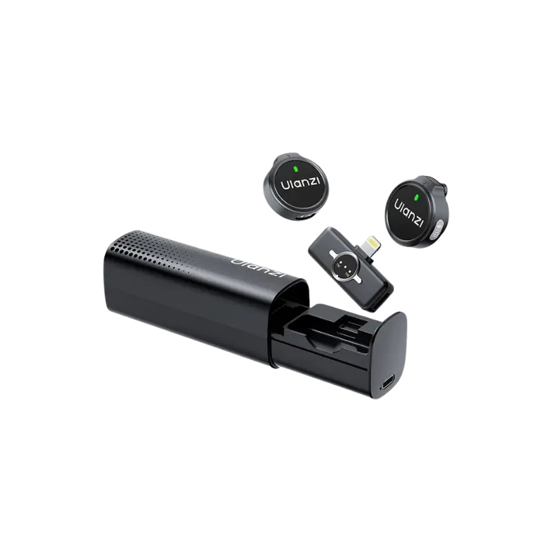 Мікрофонна система бездротова Ulanzi A21 Wireless Microphone dual-mic Lightning Black (A054)