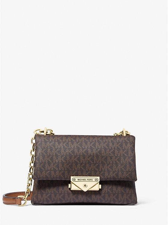 Женская сумка кросс-боди Michael Kors Cece Small Logo Коричневый (196163434131)