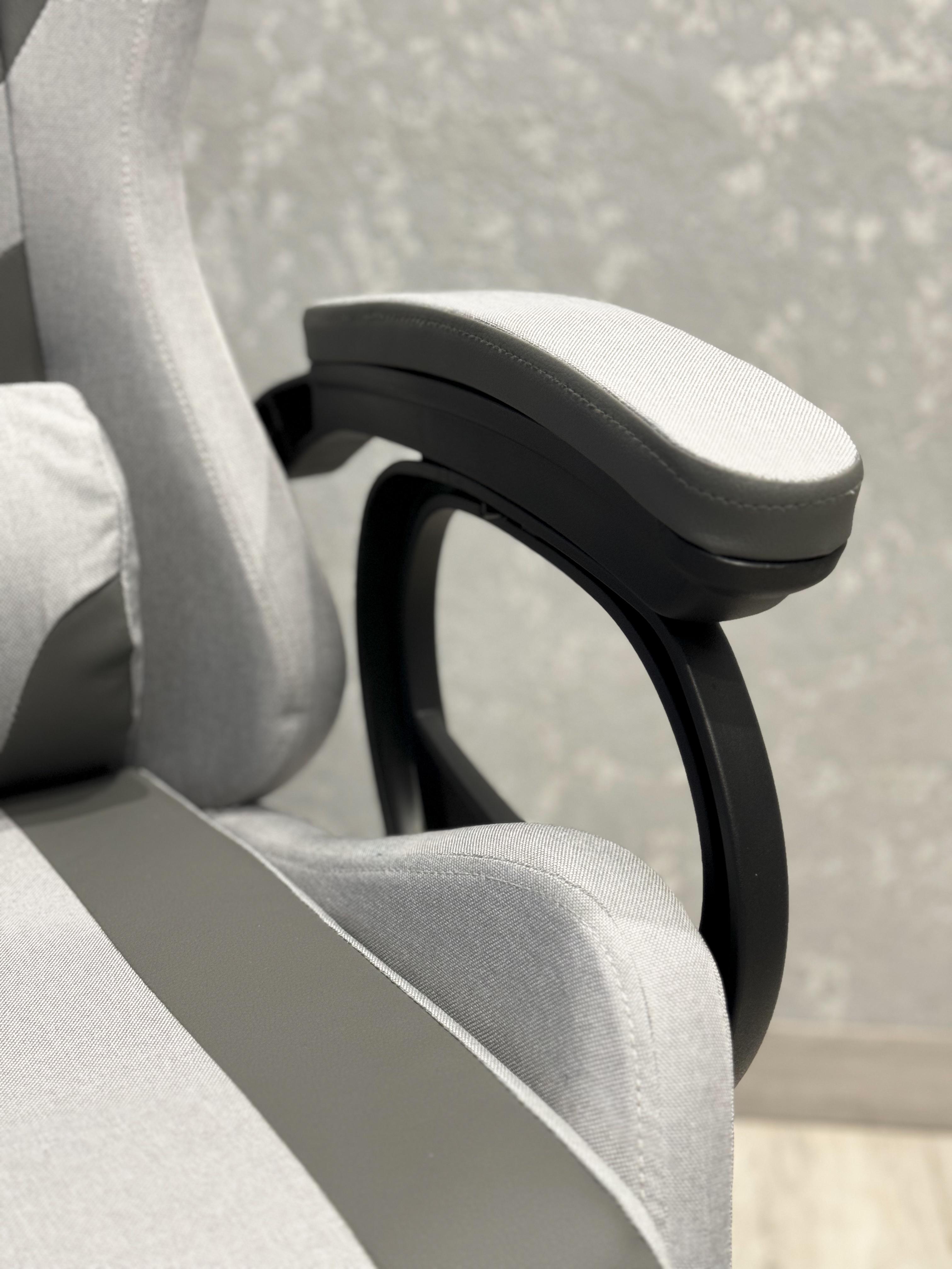 Кресло компьютерное EC GAMING из экокожи Серый - фото 9