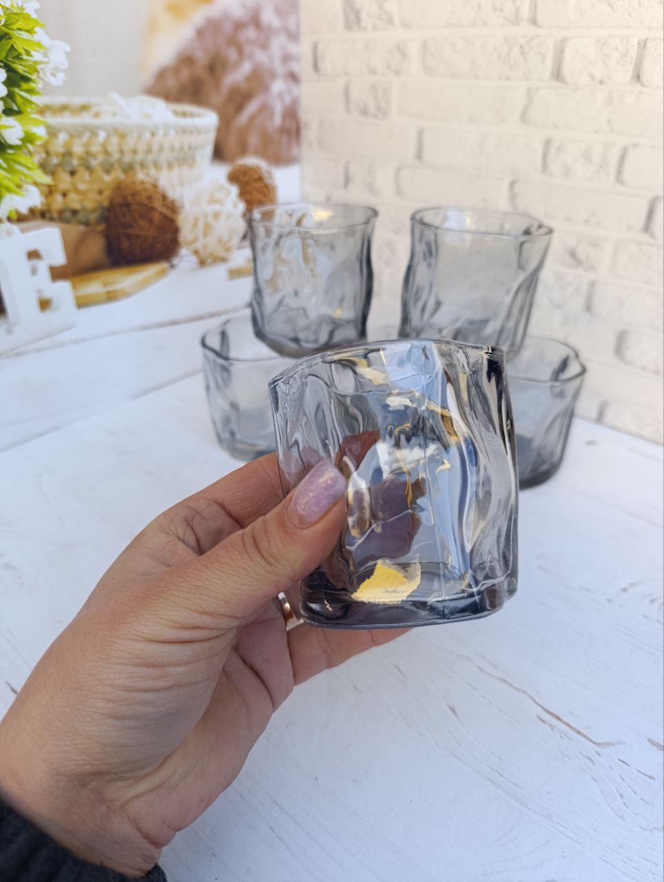 Набор стаканов для виски S&T 768-18-1 стеклянных 6 шт. 260 мл Графитовый (768-18-1) - фото 4 Набор стаканов для виски S&T 768-18-1 стеклянных 6 шт. 260 мл Графитовый (768-18-1) - фото 4