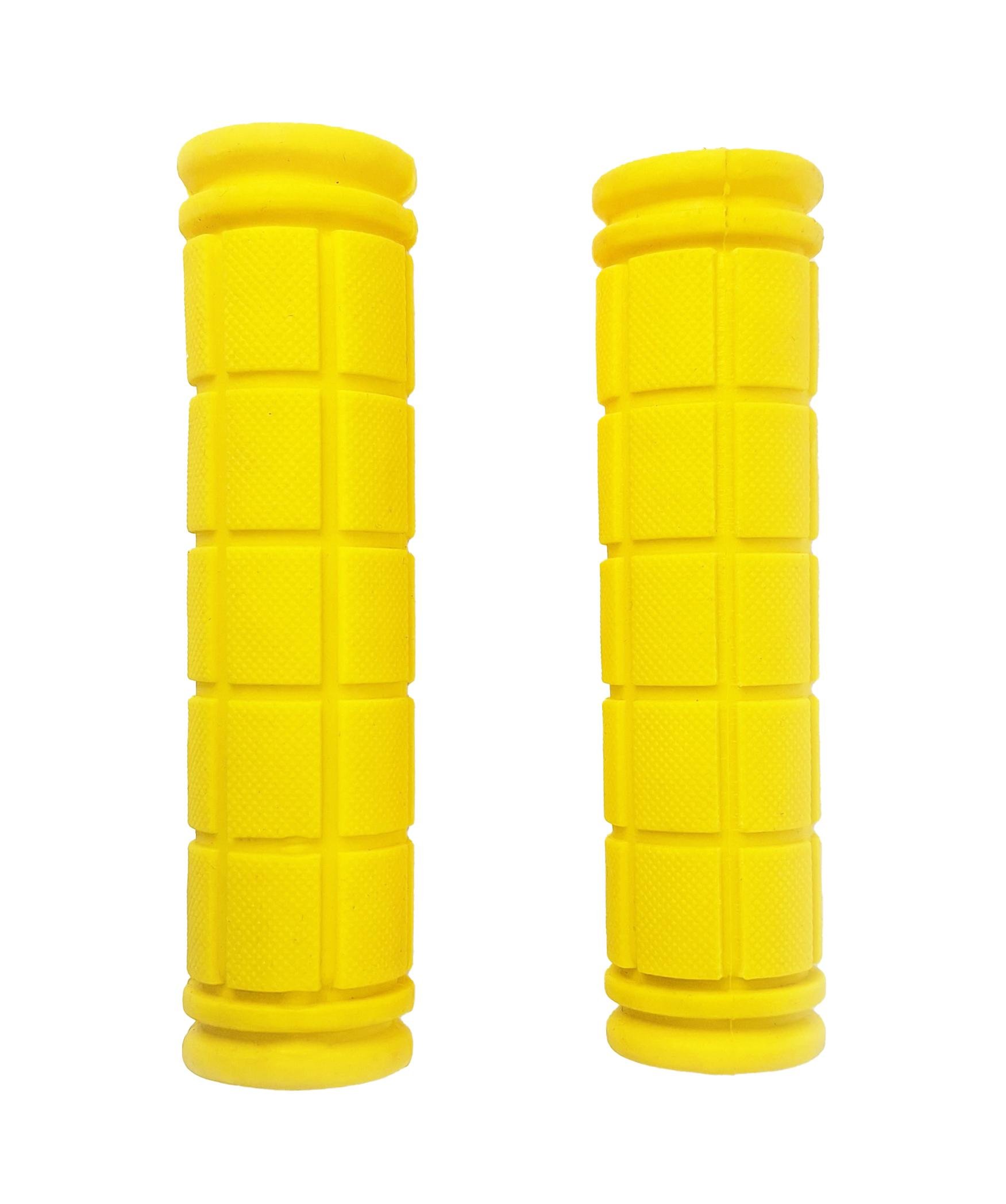 Грипсы силиконовые с рифлением прямые 120 мм Желтый (G0000963)