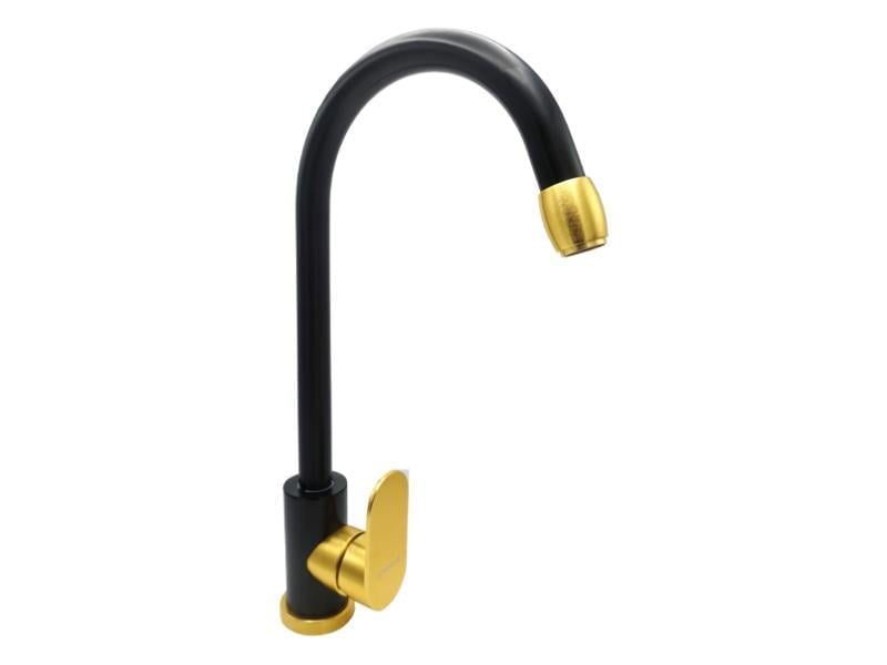 Смеситель для кухни MILLZ MRS-AL-A-22 1/12 Black&Gold (ТР-00026979) Смеситель для кухни MILLZ MRS-AL-A-22 1/12 Black&Gold (ТР-00026979)