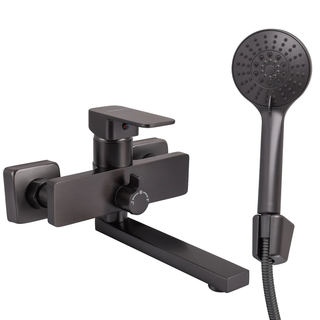 Смеситель для ванны Globus Lux Milano GLM-0102N-11-GRAPHITE (1000000152)