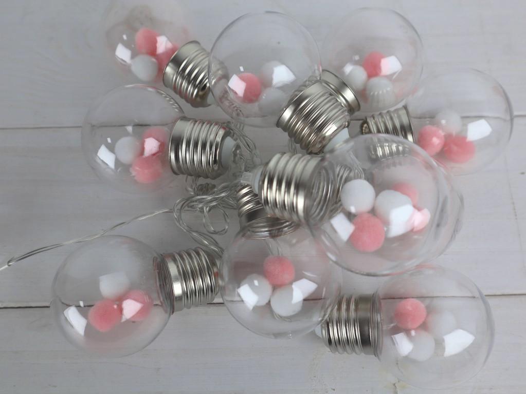 Гірлянда Ніжність АА батарейки 1,6 м 10 ламп у формі лампочки - фото 8 Гірлянда Ніжність АА батарейки 1,6 м 10 ламп у формі лампочки - фото 8