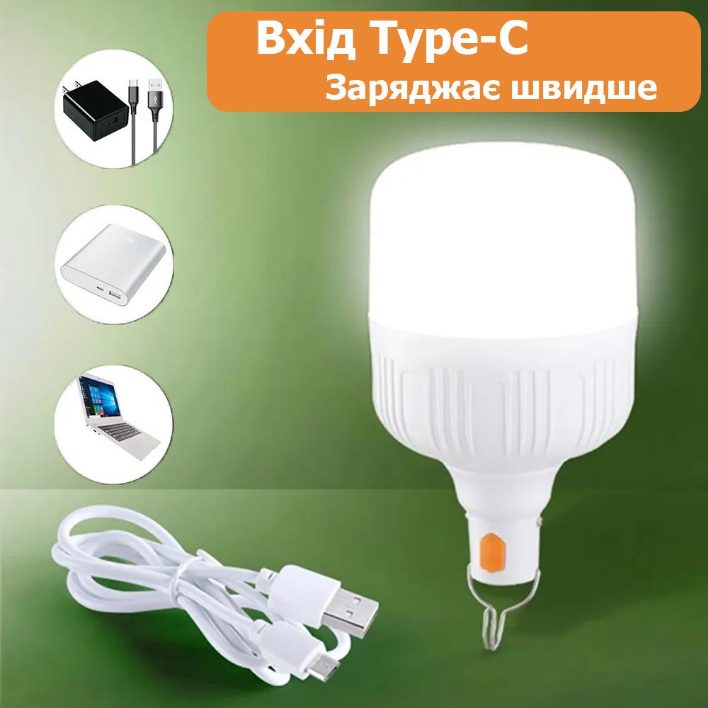 Фонарь LED Martec USB с подвесом на аккумуляторе 2400 mAh USB Type-C 60 W (12116071) - фото 4